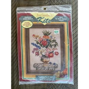 Just Cross Stitch Flower of the Month April Marie Barber